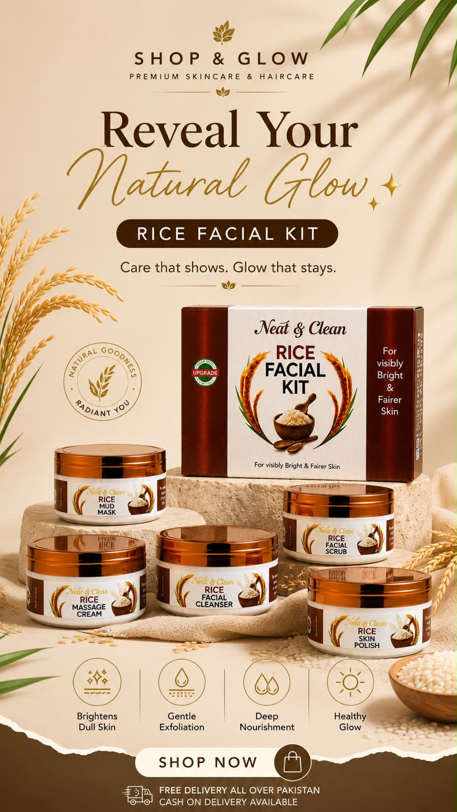 Rice facial kit